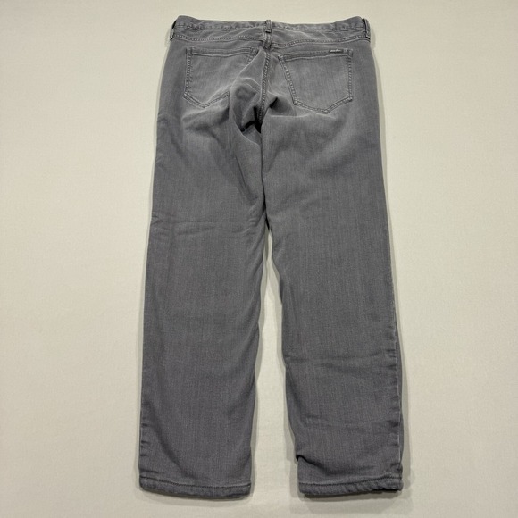 Eddie Bauer Jeans Womens 8 Petite Gray Lined Boyfriend Relaxed Medium Wash Denim - Picture 2 of 9